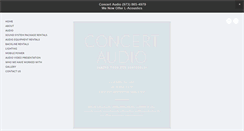 Desktop Screenshot of concert-audio.com